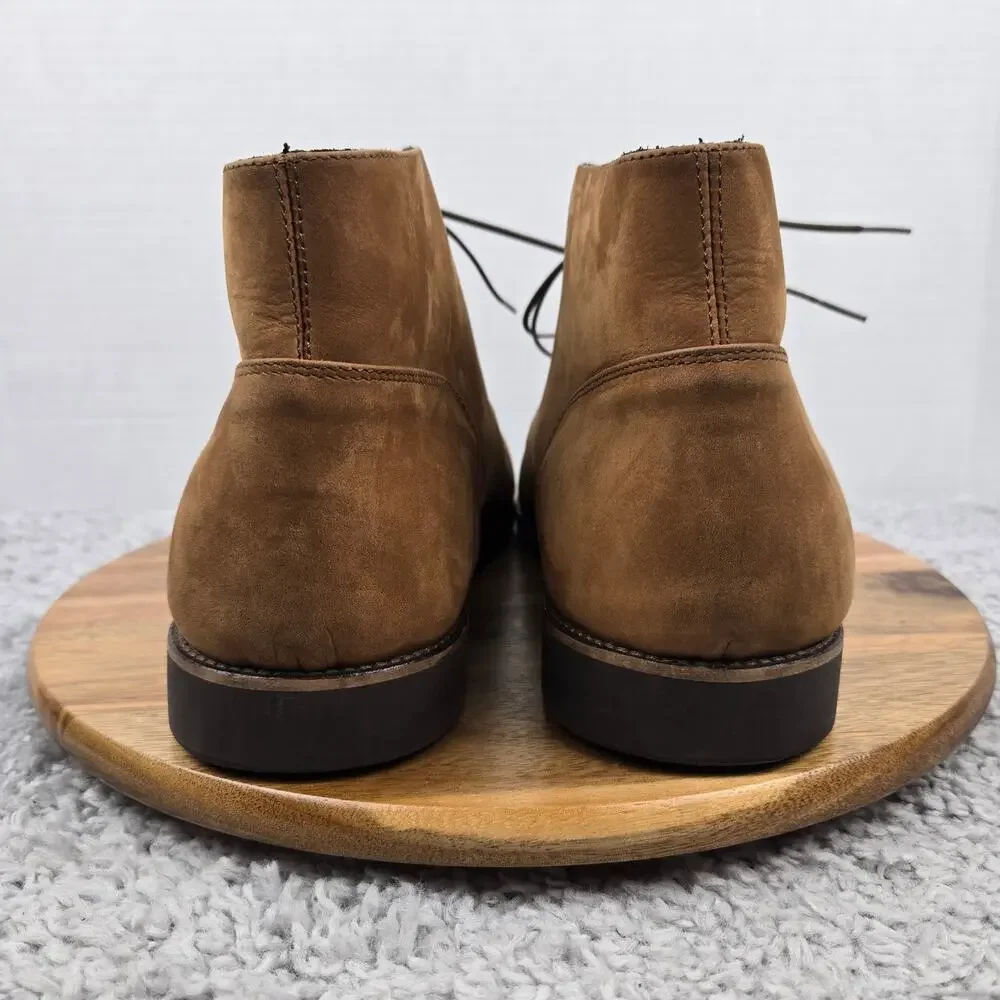 Nisolo Mens 13 Everyday Chukka Brown Leather Casual Lifestyle Daily Ankle Boot